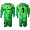 Maillot de Gardien à Manches Longues FC Barcelone Ter Stegen 1 Domicile 22-23 Pour Enfant